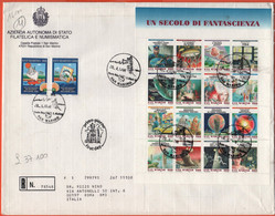 SAN MARINO - 1998 - BF60 Un Secolo Di Fantascienza + 50ª Fiera Internazionale Del Francobollo Di Riccione - FDC - Aziend - FDC