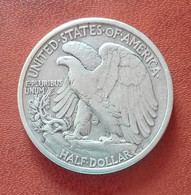 USA Stati Uniti - 1/2 Mezzo Dollaro 1944 S San Francisco Argento [1] - United States Half Dollar Liberty Eagle Silver - 1916-1947: Liberty Walking (Libertà Che Cammina)