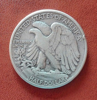 USA Stati Uniti - 1/2 Mezzo Dollaro 1945 Argento [3] - United States Half Dollar Walking Liberty Eagle Silver - 1916-1947: Liberty Walking