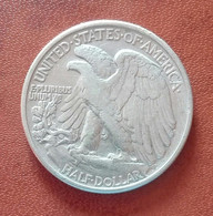 USA Stati Uniti - 1/2 Mezzo Dollaro 1945 Argento [4] - United States Half Dollar Walking Liberty Eagle Silver - 1916-1947: Liberty Walking
