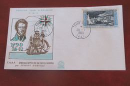 TAAF  Terre Adélie PA     FDC 20 01 1965   Cat YT  N°  8 - FDC