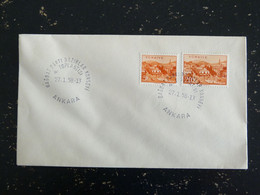 LETTRE TURQUIE TURKEY TURKIYE FDC 1er JOUR AVEC YT 1361 ET 1362 AYDIN - Briefe U. Dokumente