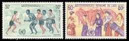 Laos 1971 - Yt 226/227 ; Mi 307/308 ; Sc 212/213 (**) International Year Against Racial Discrimination - Laos