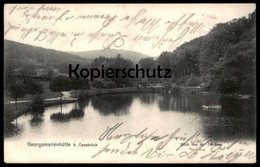 ALTE POSTKARTE GEORGSMARIENHÜTTE BLICK VON DER TERRASSE BAHNPOST 1907 Ansichtskarte AK Cpa Postcard - Georgsmarienhütte