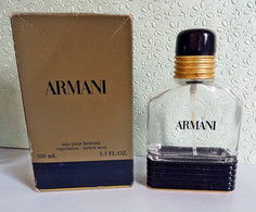 Flacon Spray  "ARMANI " Eau Pour Homme 100ml  De GIORGIO ARMANI Avec Sa Boite  Vide/Empty Pour Collection - Flaconi Profumi (vuoti)