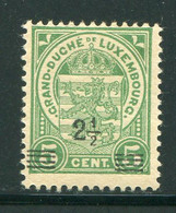 LUXEMBOURG- Y&T N°110- Oblitéré - 1907-24 Abzeichen