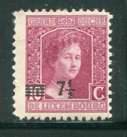 LUXEMBOURG- Y&T N°113A- Neuf Avec Charnière * - 1914-24 Marie-Adélaïde