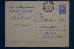 AA11 ROMANIA   BELLE CARTE  1967 UNEDOARA POUR  BUCARESTI  + AFFRANCH. INTERESSANT - Brieven En Documenten
