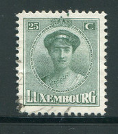 LUXEMBOURG- Y&T N°126- Oblitéré - 1921-27 Charlotte Front Side