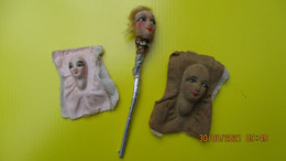 3 Petites Figures 1-2 Cm Style Minies MAROTTES - Marionetas