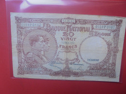 BELGIQUE 20 FRANCS 13-5-47 Circuler (B.18) - 20 Francs