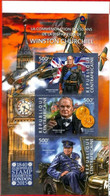 A0260 - CENTRAL AFRICA - MISSPERF 2015 Stamp SHEET : WINSTON CHURCHILL Flags - Sir Winston Churchill