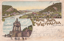 ALLEMAGNE 1898 CARTE DE POSTALE DE PORTA WESTFALICA - Porta Westfalica