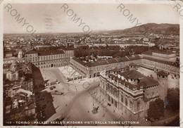 CARTOLINA  TORINO PIEMONTE,PALAZZI REALE E MADAMA VISTI DALLA TORRE LITTORIA,BELLA ITALIA,STORIA,MEMORIA,VIAGGIATA 1936 - Palazzo Reale