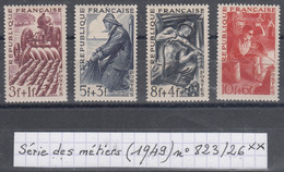 France Série Des Métiers (1949) Y/T Série 823/826 Neufs ** - Unused Stamps