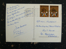 LETTRE MACAO MACAU AVEC YT 86 ECOLE DE DANSE KATHAK KALI - MILTIVUES - FLAMME SINGAPORE AIR PORT - Singapore (1959-...)