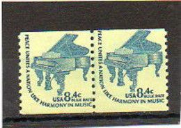 ETATS-UNIS   2 Timbres Se Tenant 8 C 4   1978    Y&T:1216    Roulette   Neufs Sans Charnière - Coils & Coil Singles