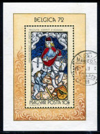 HUNGARY 1972 BELGICA '72 Exhibition Block Used.  Michel Block 90 - Oblitérés