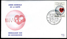 België - FDC -1619 Wereldcampagne Voor Het Hart  --  Stempel : Gullegem - 1971-80