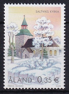 MiNr. 212 Finnland Alandinseln2002, 9. Okt. Freimarke: Kirchen Postfrisch/**/MNH - Aland