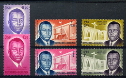 Burundi - 43/48  - MNH - 1962-69: Mint/hinged