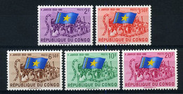 Belgisch Congo - 415/19 MNH ** - 1960-1964 República Del Congo