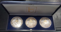 ALEMANIA.  AÑO 1974. LOTE DE TRES MEDALLAS DE PLATA. - Verzamelingen