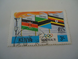 KENYA   USED STAMPS  OLYMPIC GAMES  MONTREAL 1976 - Kenya (1963-...)