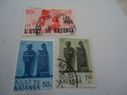 KATANGA  USED   STAMPS   ART  MUSEUM - Katanga