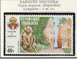 TOGO - Tourisme Et Armoiries, Babouin, Gazelle, Crocodile, Hippopotame, Strelitzia - Y&T N° 158-161 - 1971 - MNH - Togo (1960-...)