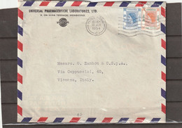 Hong Kong AIRMAIL COVER TO Italy 1954 - Storia Postale