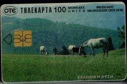 GREECE 1999 PHONECARD HORSES USED VF!! - Horses