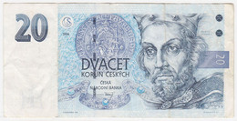 Czech Rep P 10 C - 20 Korun 1994 - VF - Repubblica Ceca