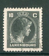 LUXEMBOURG- Y&T N°335- Oblitéré - 1944 Charlotte Right-hand Side