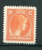 LUXEMBOURG- Y&T N°336- Neuf Avec Charnière * - 1944 Charlotte Rechtsprofil