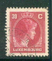 LUXEMBOURG- Y&T N°338- Oblitéré - 1944 Charlotte Right-hand Side