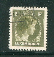 LUXEMBOURG- Y&T N°345- Oblitéré - 1944 Charlotte Right-hand Side