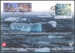 Carte-souvenir - émission Commune "Preserve The Poles And The Glaciers"  COB N°3884HK - Cartas Commemorativas - Emisiones Comunes [HK]