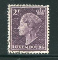 LUXEMBOURG- Y&T N°421- Oblitéré - 1948-58 Charlotte Linksprofil