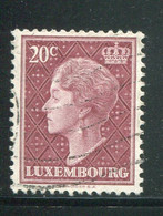 LUXEMBOURG- Y&T N°544A- Oblitéré - 1948-58 Charlotte Di Profilo Sinistro