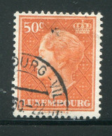 LUXEMBOURG- Y&T N°546- Oblitéré - 1948-58 Charlotte Di Profilo Sinistro