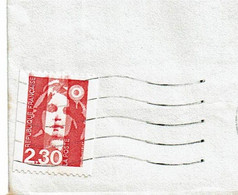 1994 - Marianne De Briat N° 2822 Variété Tache Rouge Sur Nez, Lèvre Et Menton - Storia Postale