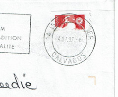 1997 - Marianne De Briat N° ??  - Oblitération Secap Sur Demi Timbre - Lettres & Documents