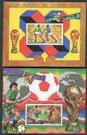 DJIBOUTI 2 Blocs Spéciaux COTE 16 € Poste Aérienne N° 224 + 225 MNH ** FOOTBALL Coupe Du Monde World Cup MEXICO 86 TB/VG - 1986 – Mexiko