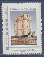 Le Château De Vincennes LP 20g Cadre Philaposte Non Oblitéré Mais Sans Collant Ni Support - Autres & Non Classés