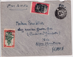 SOUDAN - 1941 - ENVELOPPE FM Par AVION De SEGOU ! => NICE - Lettres & Documents