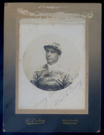 Photo Originale Et Rare Autographe Manuscrit De Milton Henry Jockey Américain Photographe Dubosq Chantilly  Spt21 - Autographs