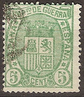 España U 0154 (o) Escudo. 1875 - Usati