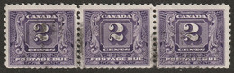 Canada 1930 Sc J7 Mi P7 Yt T7 Postage Due Strip Of 3 Used - Port Dû (Taxe)