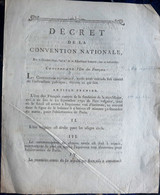 CALENDRIER REVOLUTION FRANCAISE  ERE DES FRANCAIS INSTAURATION  DU CALENDRIER REPUBLICAIN PROCLAMATION SOLENNELLE 1793 - Documenti Storici